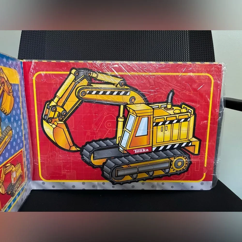 Tonka Construction Site Jigsaw Puzzle Book Truck 24 pcs. Boys toddler Kids